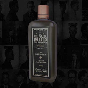 Unsocial Co. - Dead Sea Black Mud Shampoo - Infused with 49 Minerals