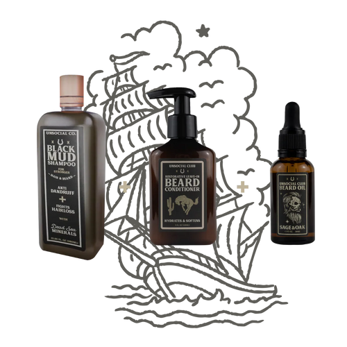 Anti-Dandruff | Black Mud Beard Bundle